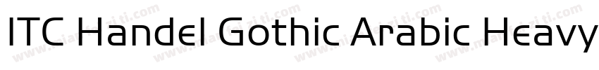 ITC Handel Gothic Arabic Heavy字体转换